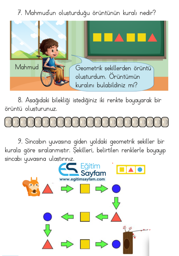 1. Sınıf Matematik Ders Kitabı Cevapları Dizin Yayıncılık Sayfa 176