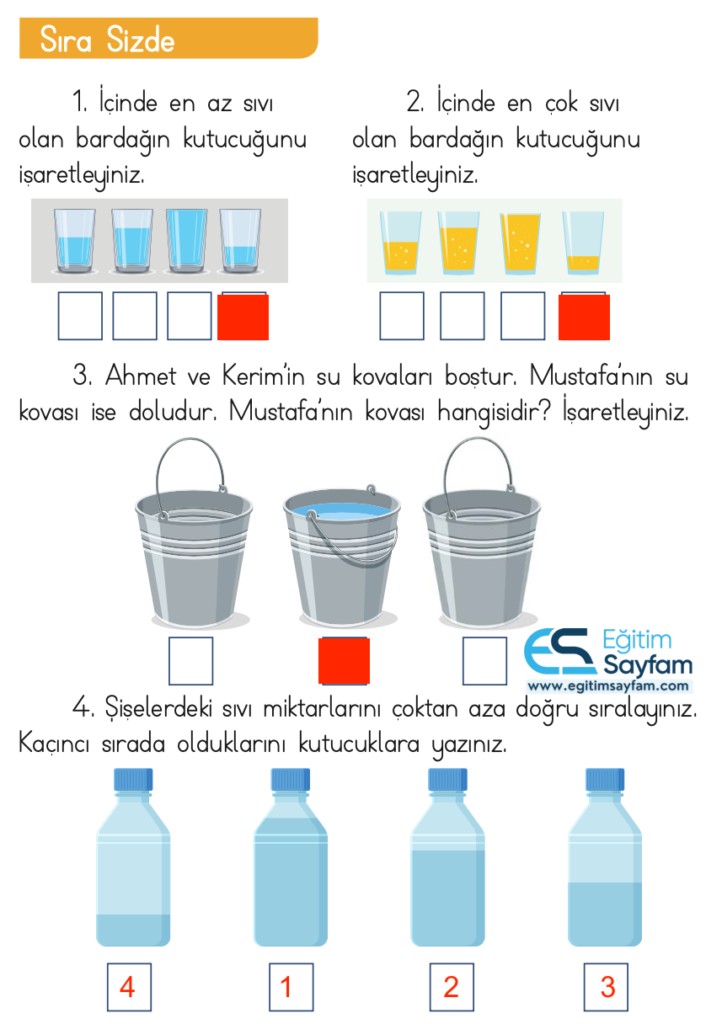 1. Sınıf Matematik Ders Kitabı Cevapları Dizin Yayıncılık Sayfa 196