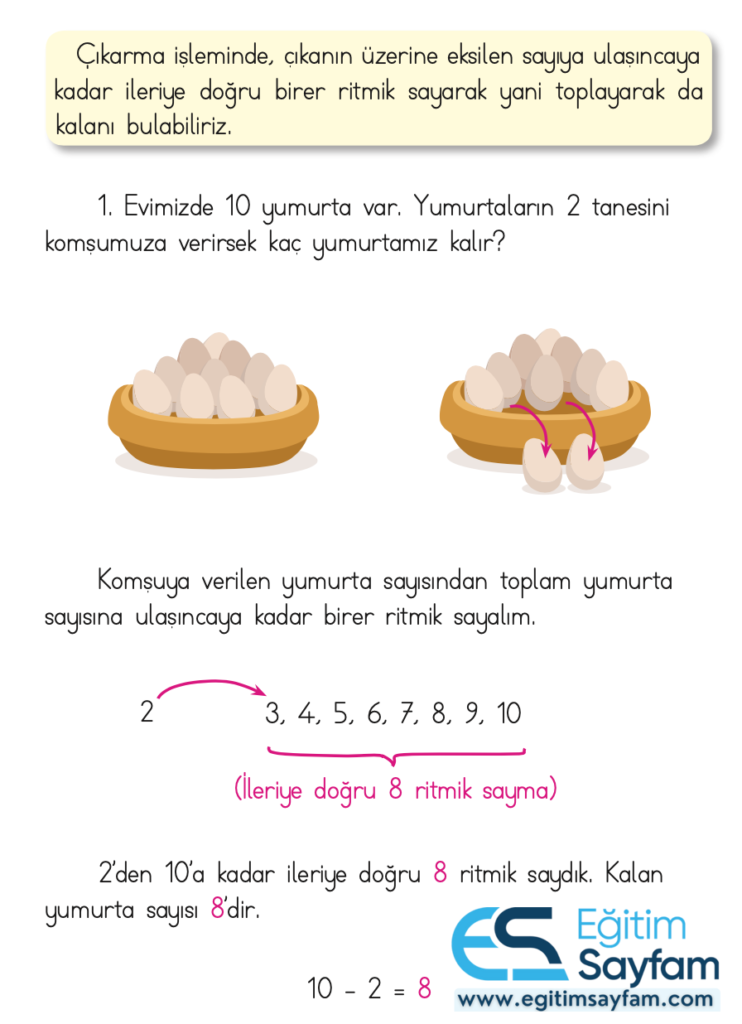 1. Sınıf Matematik Ders Kitabı Cevapları Dizin Yayıncılık Sayfa 100