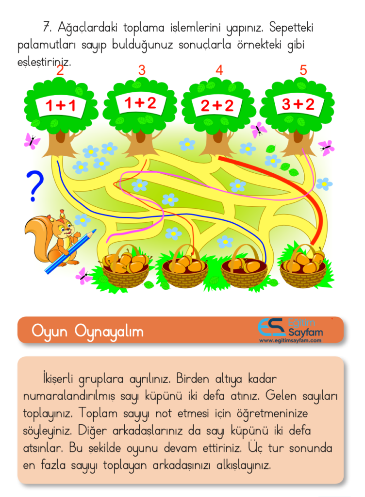 1. Sınıf Matematik Ders Kitabı Cevapları Dizin Yayıncılık Sayfa 83