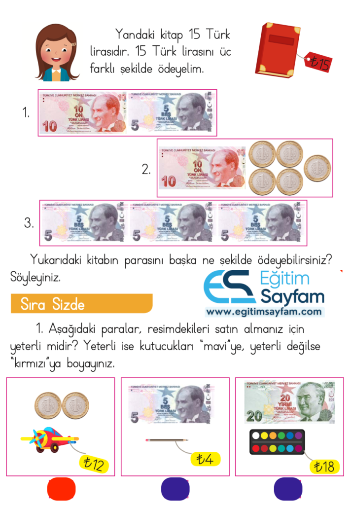 1. Sınıf Matematik Ders Kitabı Cevapları Dizin Yayıncılık Sayfa 114