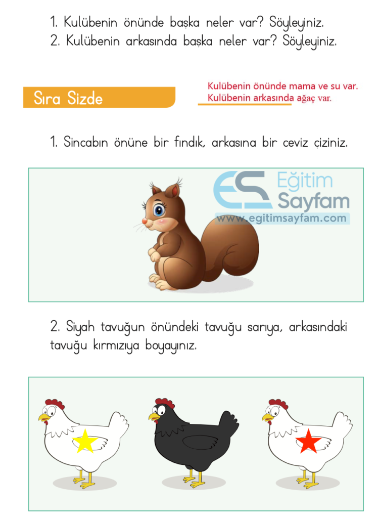 1. Sınıf Matematik Ders Kitabı Cevapları Dizin Yayıncılık Sayfa 14