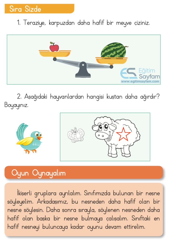 1. Sınıf Matematik Ders Kitabı Cevapları Dizin Yayıncılık Sayfa 24