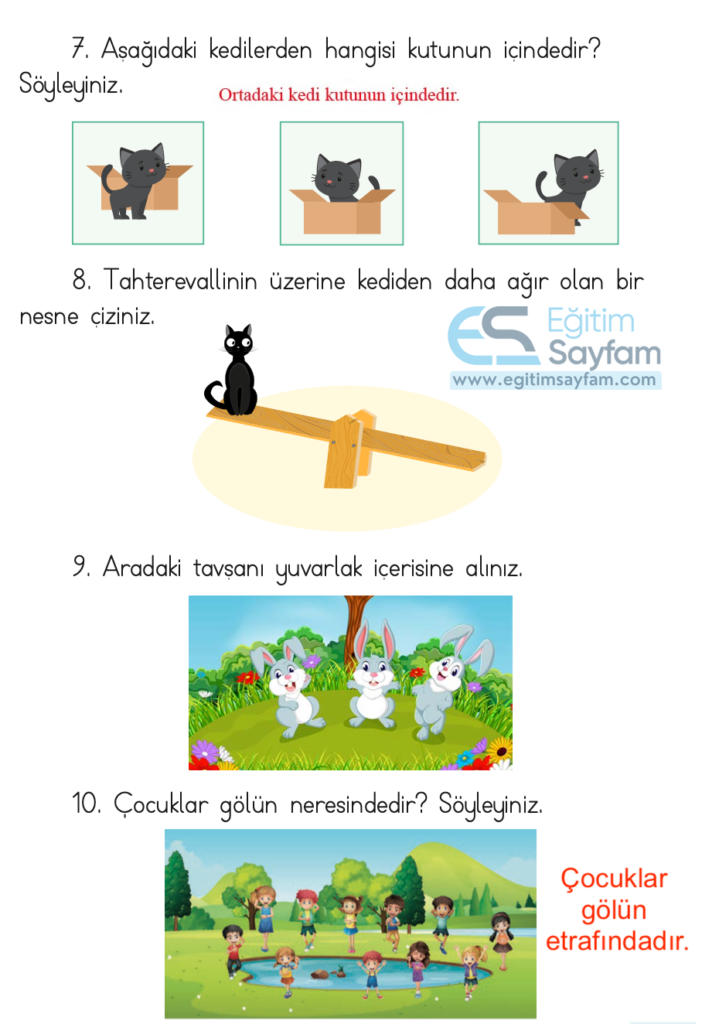 1. Sınıf Matematik Ders Kitabı Cevapları Dizin Yayıncılık Sayfa 27