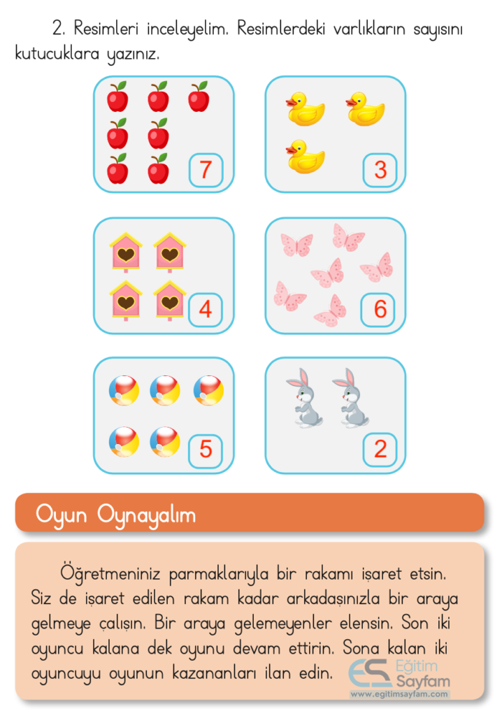 1. Sınıf Matematik Ders Kitabı Cevapları Dizin Yayıncılık Sayfa 39