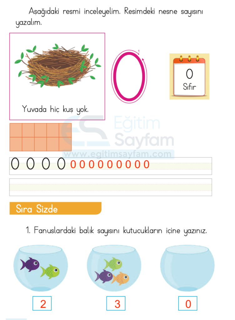 1. Sınıf Matematik Ders Kitabı Cevapları Dizin Yayıncılık Sayfa 38