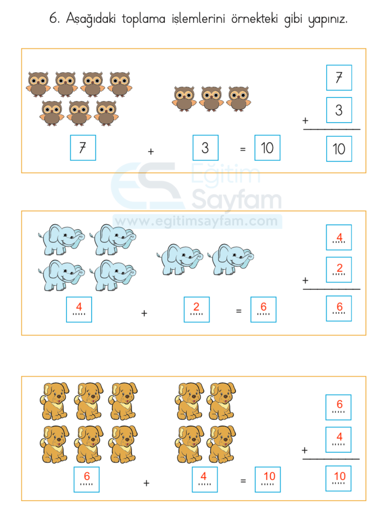 1. Sınıf Matematik Ders Kitabı Cevapları Dizin Yayıncılık Sayfa 82