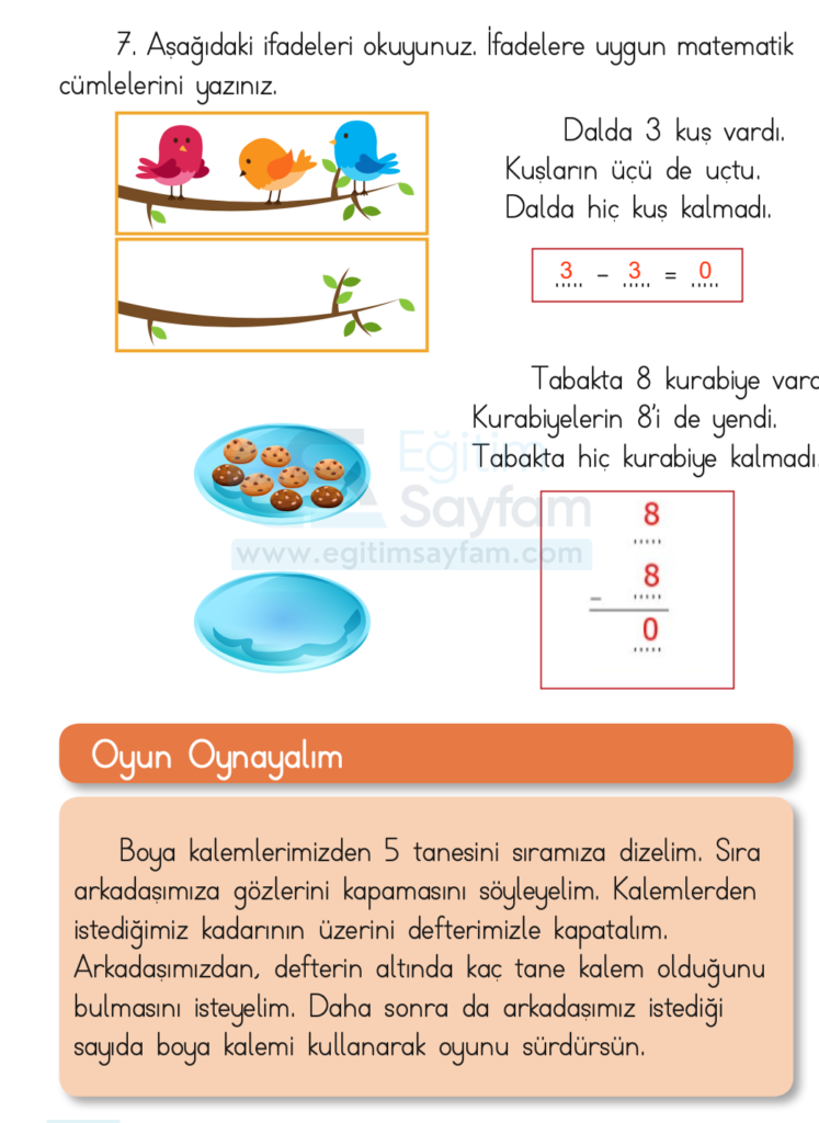 1. Sınıf Matematik Ders Kitabı Cevapları Dizin Yayıncılık Sayfa 104