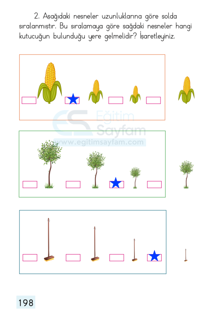 1. Sınıf Matematik Ders Kitabı Cevapları Dizin Yayıncılık Sayfa 198