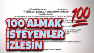 7. Sınıf Türkçe 1. Dönem 2. Yazılı ( Video )