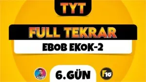 TYT Matematik Full Tekrar | 6.Gün | Ebob Ekok-2 | ▷ Video