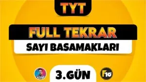 TYT Matematik Full Tekrar | 3.Gün | Sayı Basamakları | ▷ Video