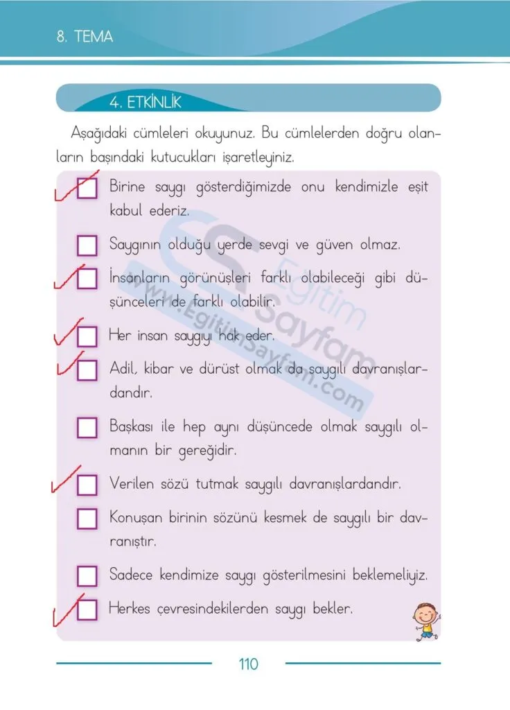 1. Sinif Turkce Ders Kitabi Cevaplari Bilim ve Kultur Yayinlari 110