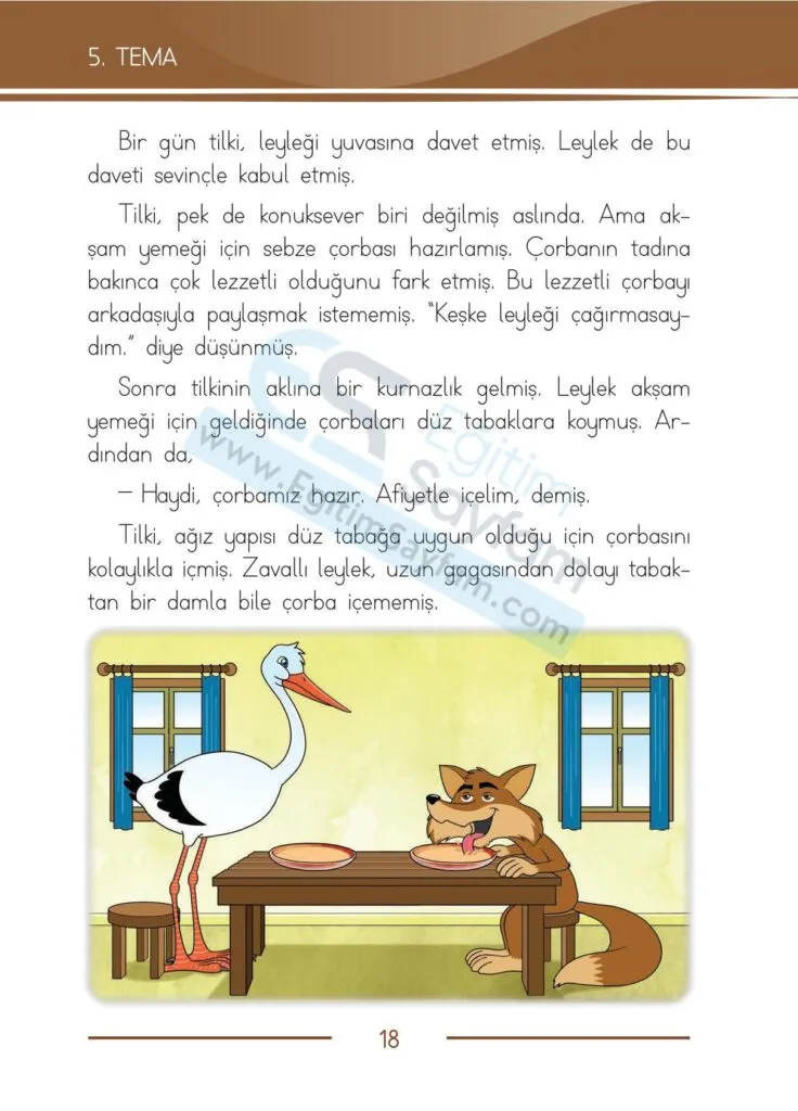 1. Sinif Turkce Ders Kitabi Cevaplari Bilim ve Kultur Yayinlari 18